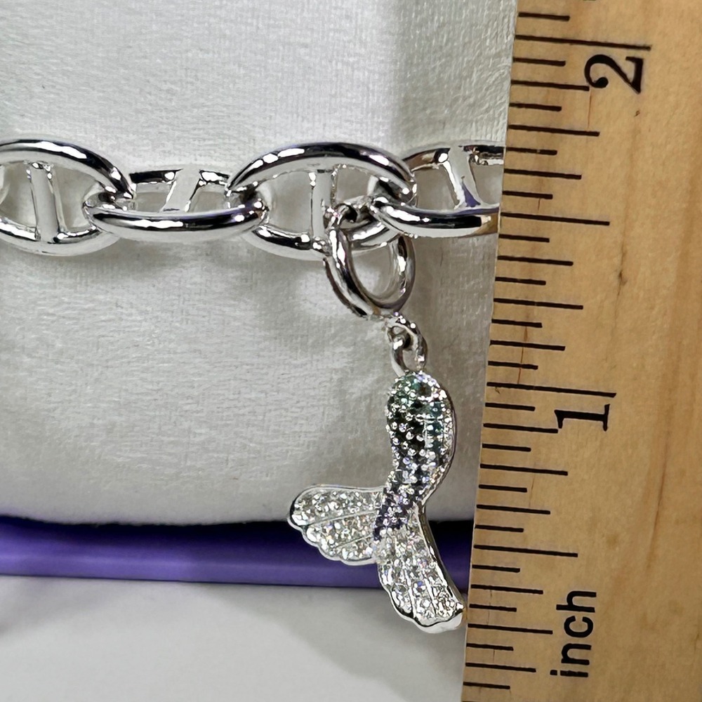 Bomb Party Charmelier BP Queen Of Sea Silver Plated CZ Charm Bracelet BR70669 - Picture 5 of 9